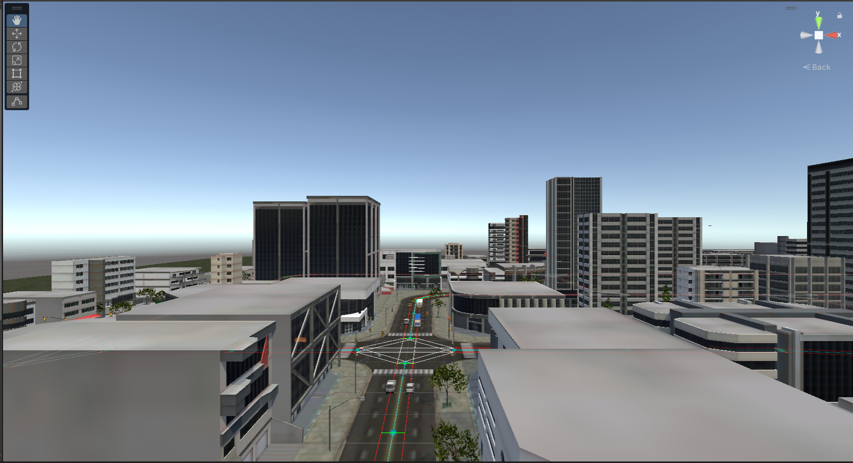 Hacktify 3D Smart City Infrastructure, Connected Traffic Systems and Buildings